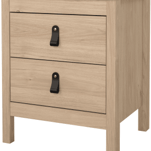 Sengebord Vesterholm Lunor natbord, 2 skuffer, Jackson Hickory, H54ÃB44ÃD38 cm, FSC-certificeret, fremstillet i Danmark